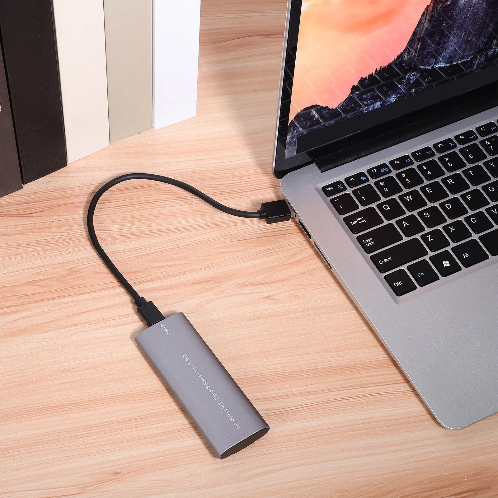 Portable External Hard Disk Solid State Drive Compact Aluminum Alloy Shell Fast Data Transfer USB 3.1 Type-C Mobile SSD with