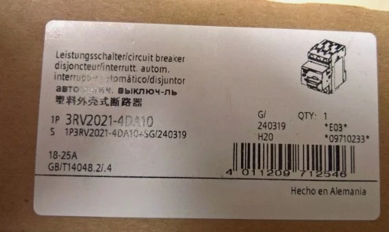 

Brand New 1PCS 3RV2021-4DA10 Motor protection circuit breaker New Orginal Stock Expedited shipping