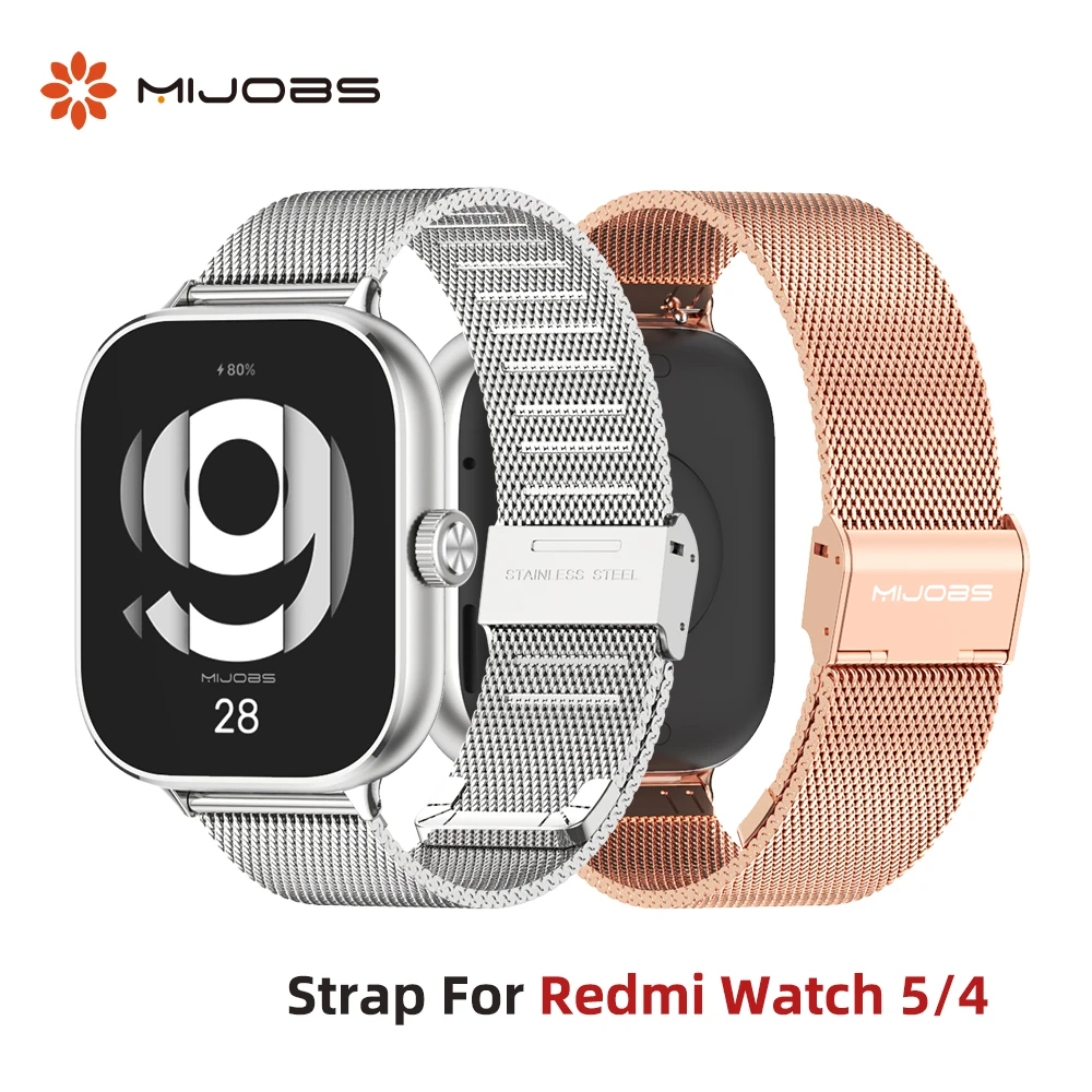 Strap for Redmi Watch 5 4 3 Smart Watch Wristband for Xiaomi Redmi Watch 3 Active WatchBand Bracelet Wrist Strap Stainless Steel