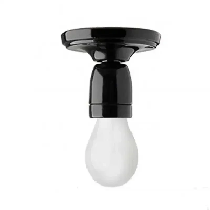 DIY White Black Ceramic Porcelain Light Fittings Hanging Canopy Chandelier Pendant Wall Mounted Lamp Lighting Ceiling Plate Rose