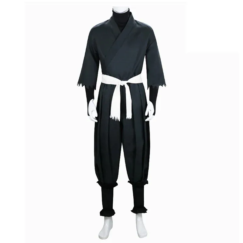 Anime Jigoku Raku 코스프레 Gabimaru 코스프레 의상 유니폼 가발 성인 할로윈 파티 의류 의상 용 풀 슈트
