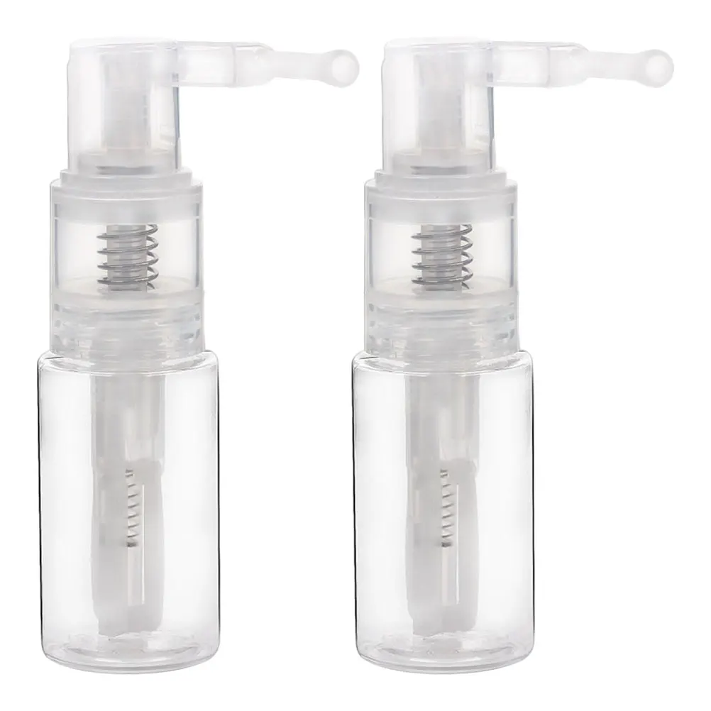 

2pcs Spray Bottle Empty Powder Blower Detachable Pet Barber Portable Plastic Sprayer Atomizer Travel Dry Long Nozzle
