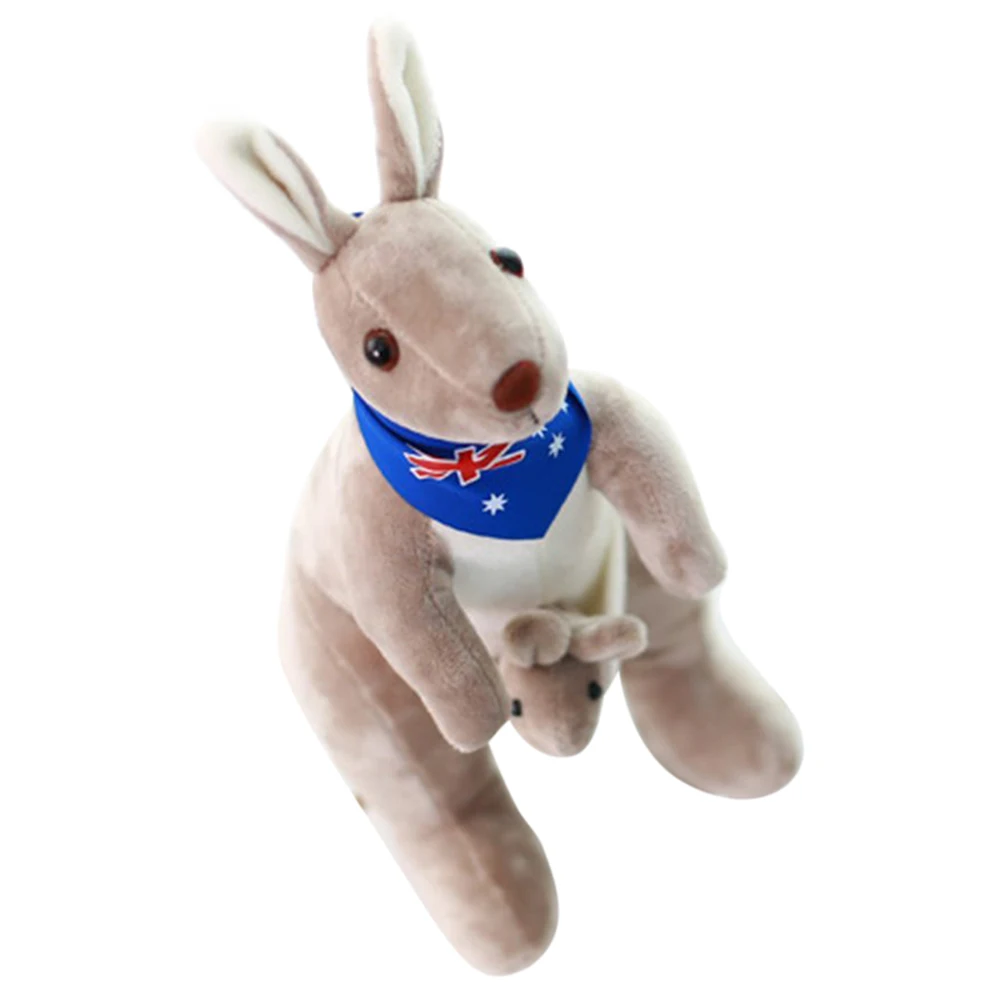 Sweet Kangaroo Stuffed Animal Soft Plush Doll Toys for Baby Kids (Blue)