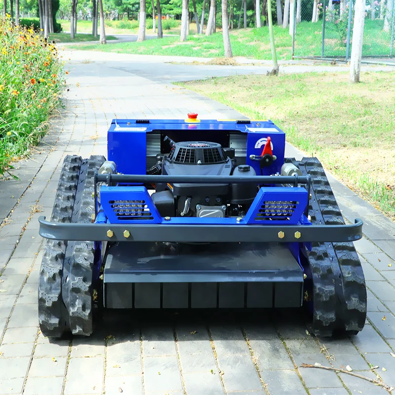 Customized Robotic Lawn Mower with Remote Control Four-Stroke Cycle All-Terrain Grass Cutters Machine for Efficient Lawn Care
