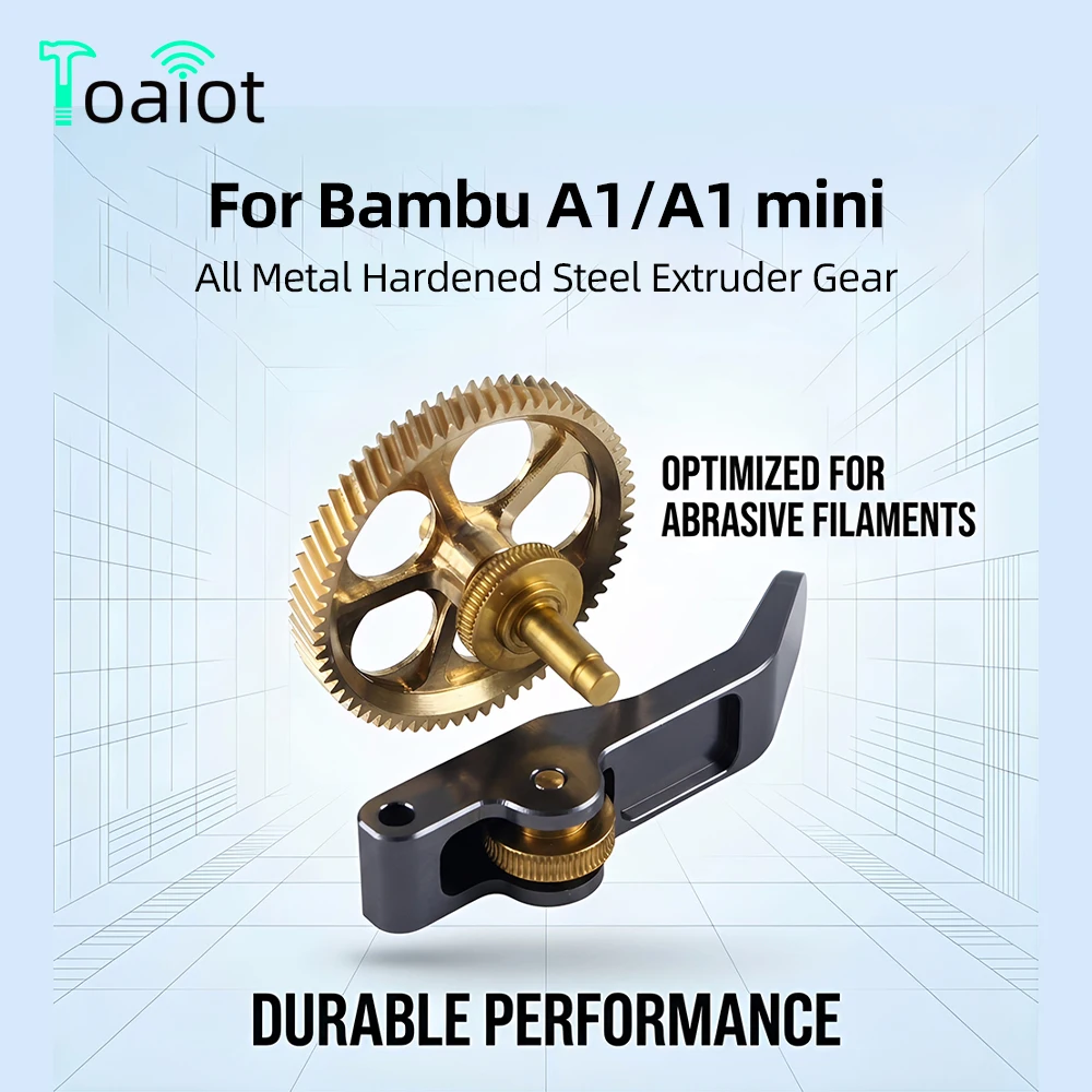 

Металлическая шестерня экструдера из закаленной стали для Bambu A1/A1 mini, прочная и точная конструкция шестерни для 3D-принтеров серии A1.