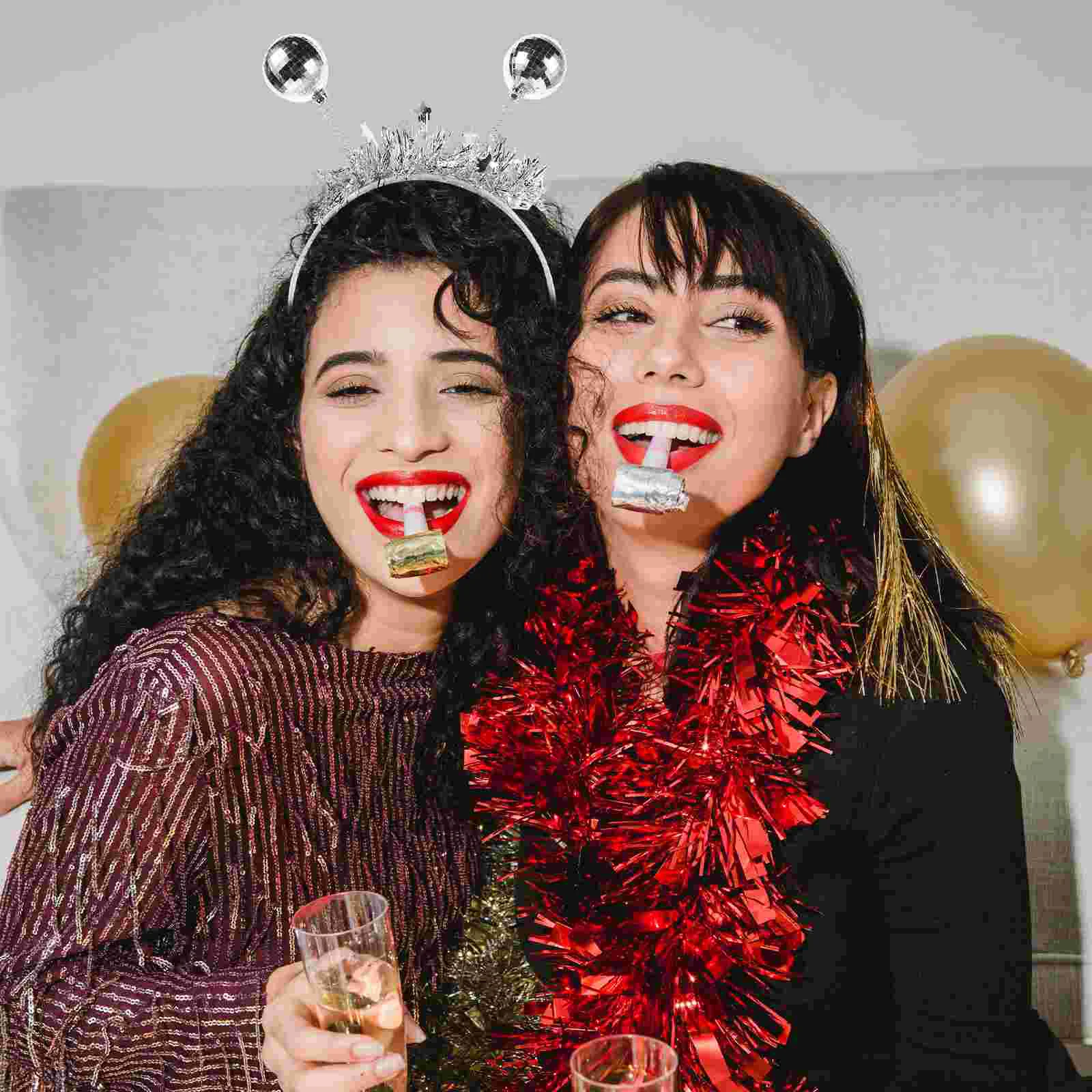 Discobal Hoofdband Vintage Spiegelbal Party Hoofdbanden Kostuum Accessoires Disco Haaraccessoires Vrouwen Prop Hoofddeksel Kostuums