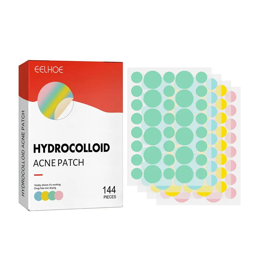 144patch Acnes patch per brufoli per zit e imperfezioni, adesivi per trattamenti con macchie invisibili o colorate per viso e pelle Ca I1u7