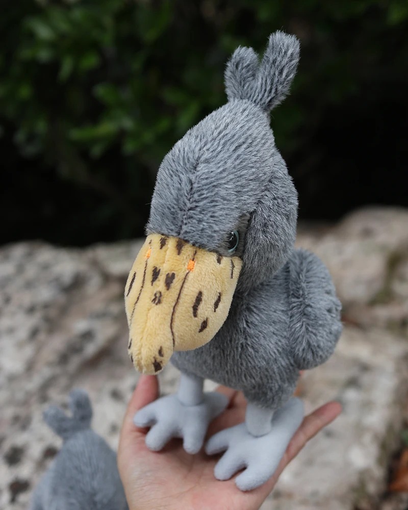 18cm High Lifelike Shoebill Plush Toys Soft Small Whale-headed Stork Birds Stuffed Animals Toy Gifts