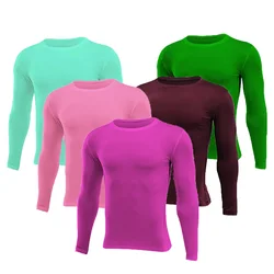 Men Women Kids Children Boy Girl Compression Running Long T Shirt Fitness Sport Basketball Football Gym Sportswear Clothes A689