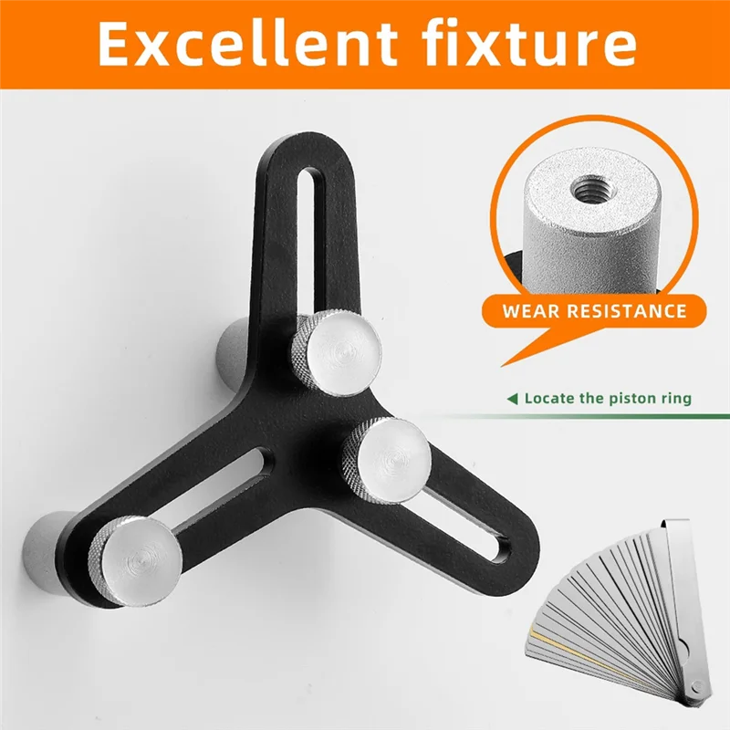 

Универсальный инструмент для поршневых колец двигателя для загрязнений торцевых зазоров, алюминиевая конструкция, подходит для диаметра 2-5 дюймов