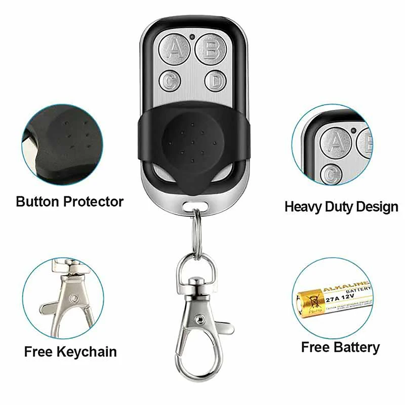 Blue Light 433MHZ Copy Remote Controller Metal Clone Remotes Auto Copy Duplicator For Gadgets Car Home Garage Door Open Tools