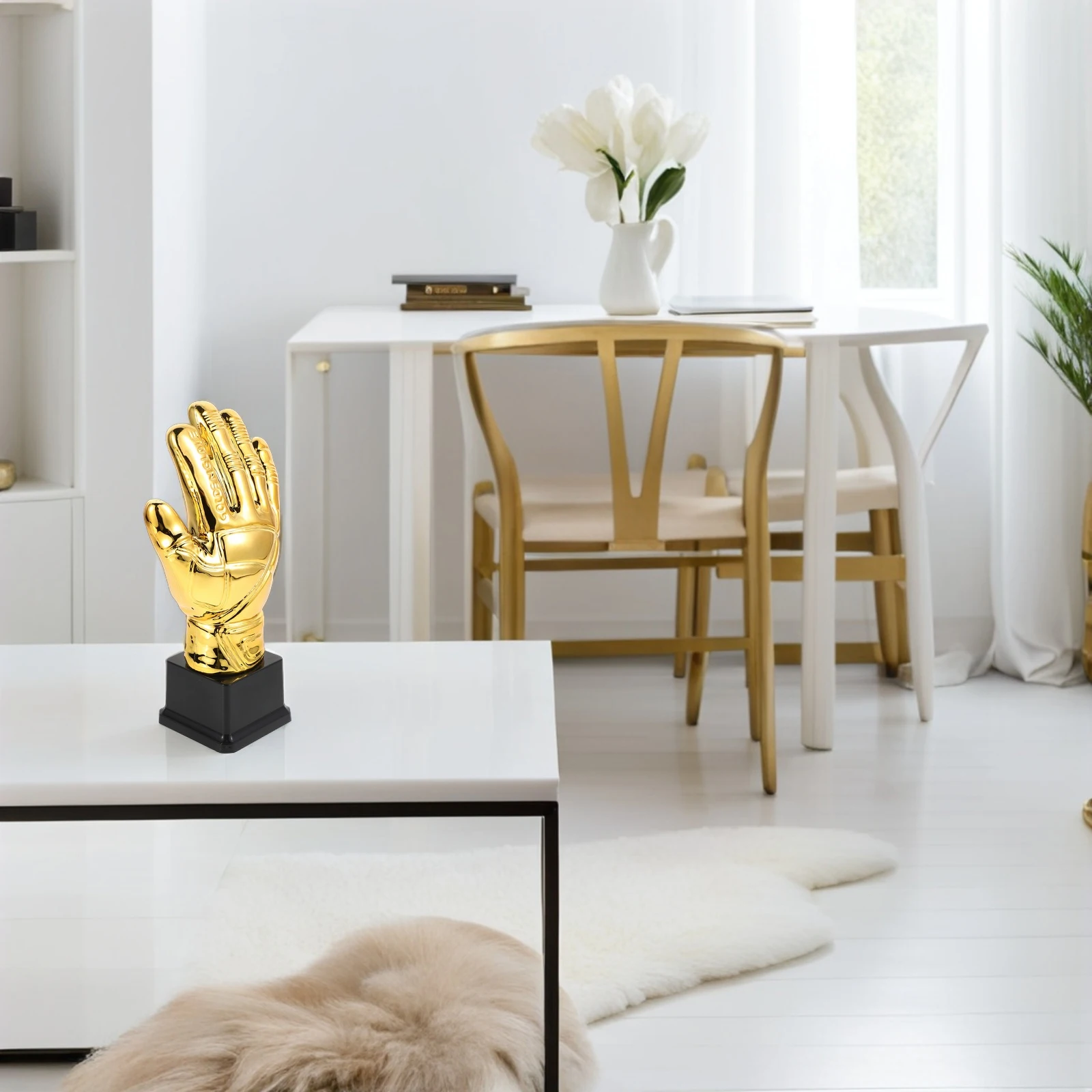 

Gloves Football Trophy Goalkeeper Soccer Champion Awards Champions Trophies Gold Plastic Player of The Match Medal Mini Child