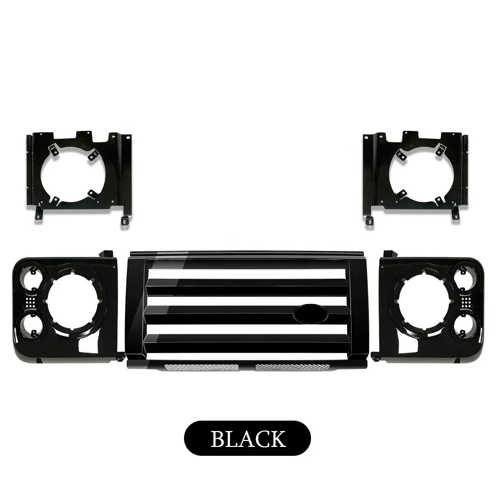 

SVX STYLE FRONT GRILLE + HEADLAMP CASES ORIGINAL LIGHTS FITS LAND ROVER DEFENDER 90 110