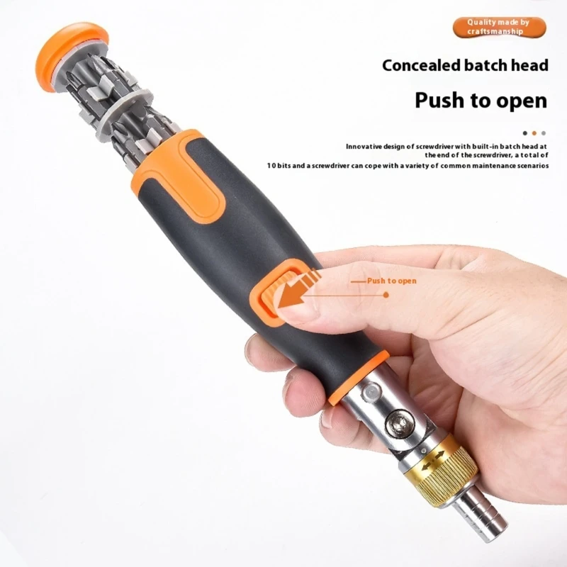 90 Degree Angled Screwdriver Set Sturdy Bits Reversible Mechanism Narrow Access