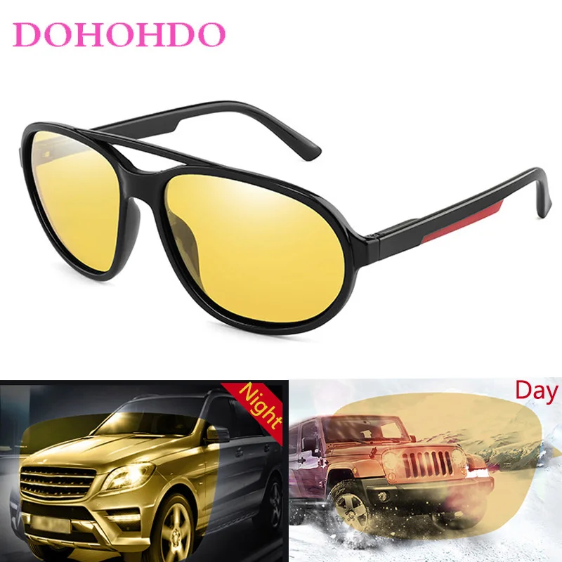 New Polarized Sunglasses Vintage Brand Designer Night Vision Pilot Female UV400 Driving Anti-Glare Sun Glasses Men Women Goggles