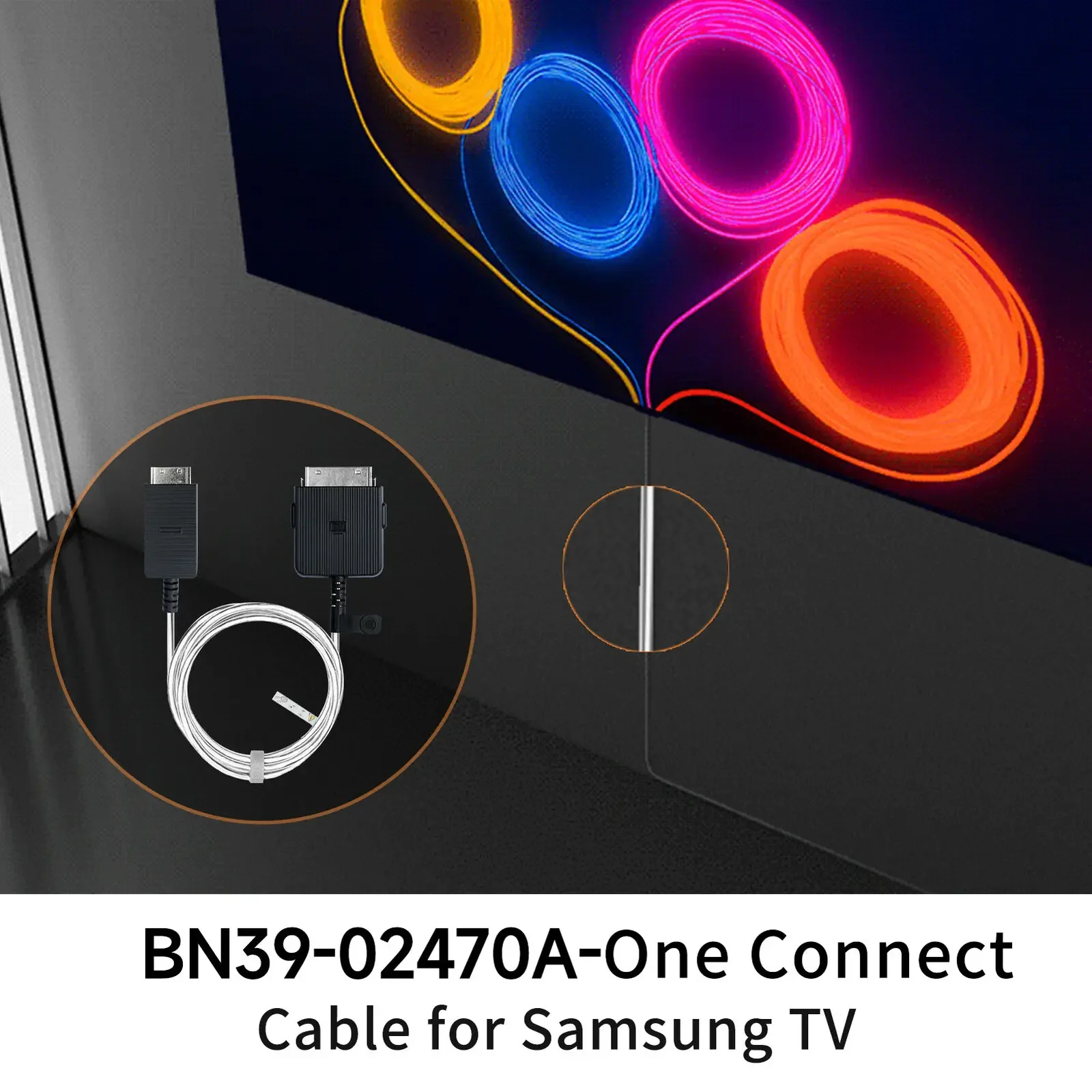 

Brand New BN39-02470A 5m One Connect Cable for QN43LS03RAFXZA QN50LS03TAFXZA QN55LS03RAFXZA QN65Q90RAFXZA QN75LS03AAFXZA TV