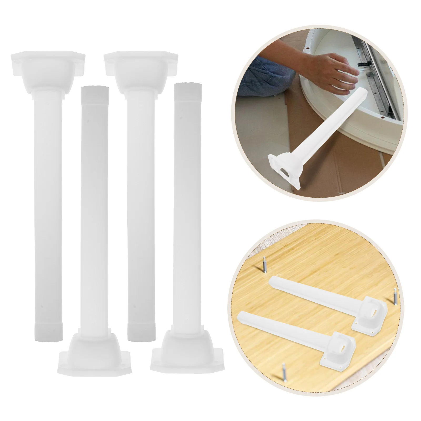 

4 Pcs Folding Table Leg Bracket Chair Legs Tables Feet Coffee Replace Sturdy Furniture Plastic Side