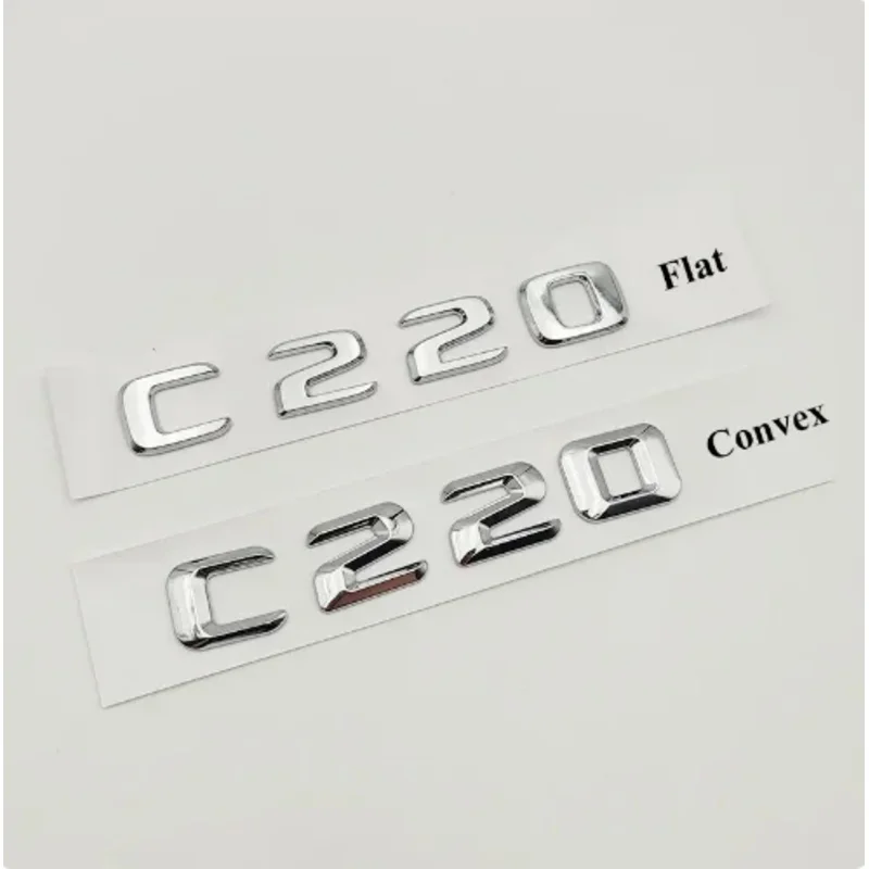 

3D Chrome Car Letters Rear Trunk Badge Sticker BLUETEC C220 CDI Emblem Logo For Mercedes C220 W204 W205 W203 Accessories