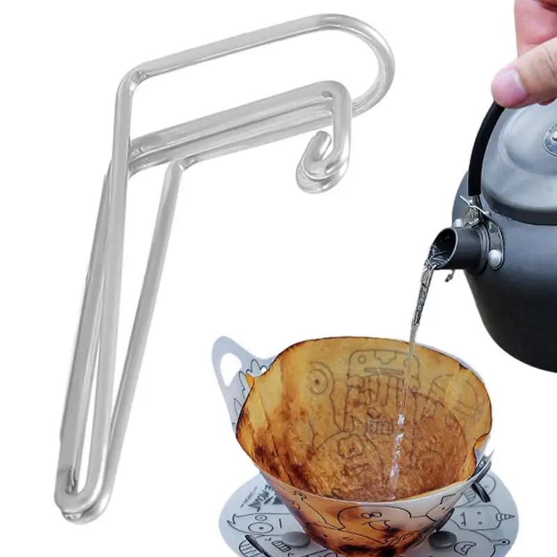 Cup Drip Spout Stainless Steel Pourer For Camping Coffee Drainage Water Bowl Pourer Portable Spout Skitter For Kettles Cooker