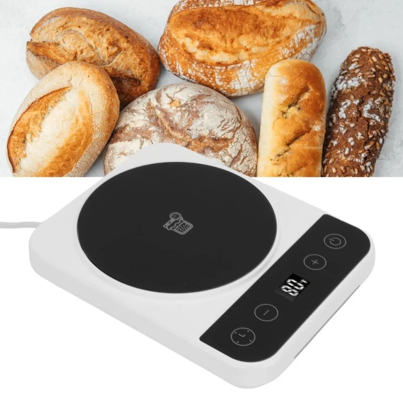 Sourdough Starter Warmer Mat with 12H Timer Adjustable Temperature Sourdough Heating Proofing Pad for Kitchen Baking