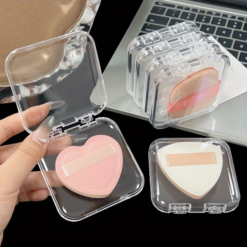 30pcs 투명 네일 아트 스토리지 박스 플립 탑 쥬얼리 케이스 디스플레이 스탠드 가짜 손톱 수제 공예 데스크탑 주최자