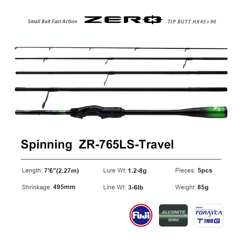 PURELURE NUL Klein Aas Licht Hoge Carbon Lange Gooien Hengel Rotsvissen Spinning Forel Hengel BFS Vissen Casting UL Stream Bass
