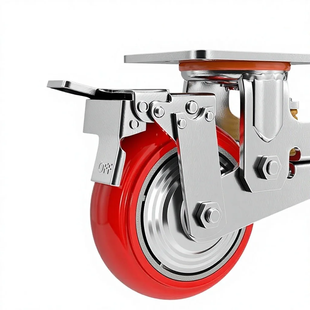 

Промышленное колесо-амортизатор для тяжелых нагрузок, универсальное, 4-8 дюймов, большое, направляющее, без тормоза