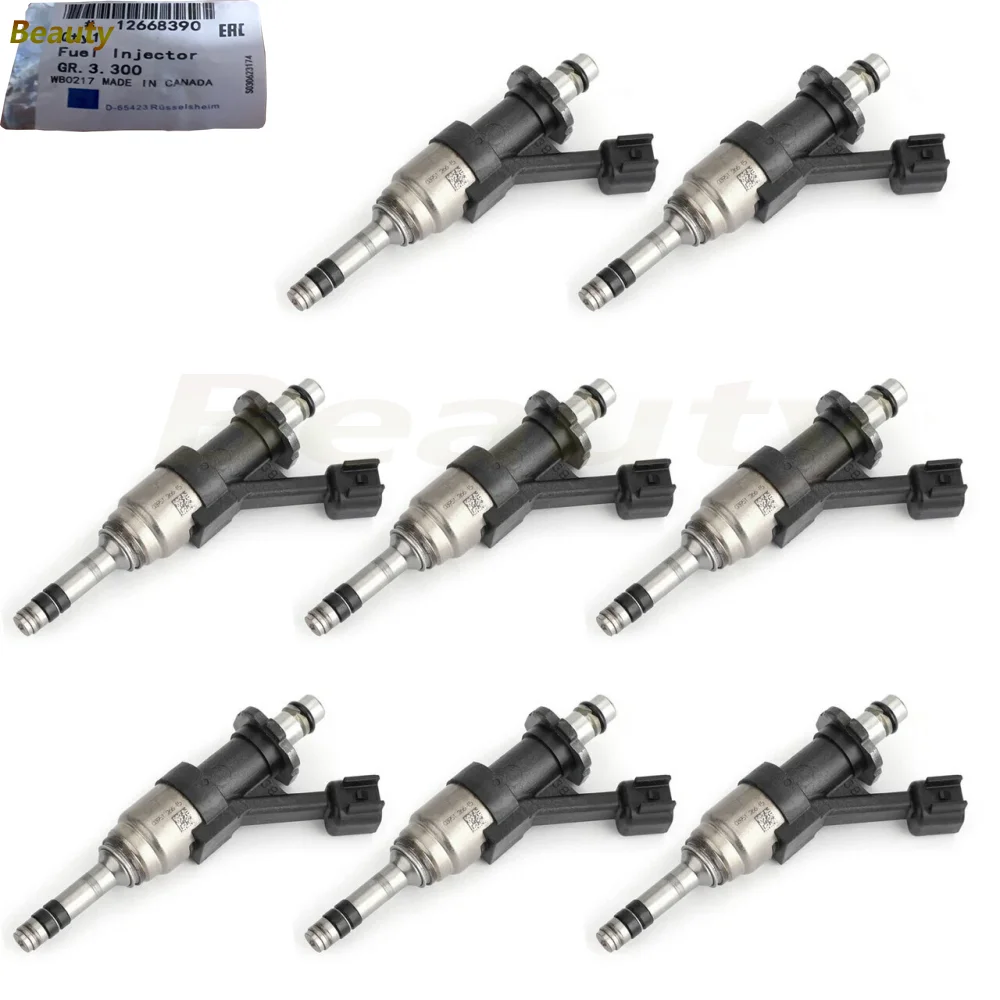 8 Pieces OEM ACDelc-o New Fuel Injectors For 2014-2017 Chevrole-t G-MC 1500 5.3L A12668390 V8