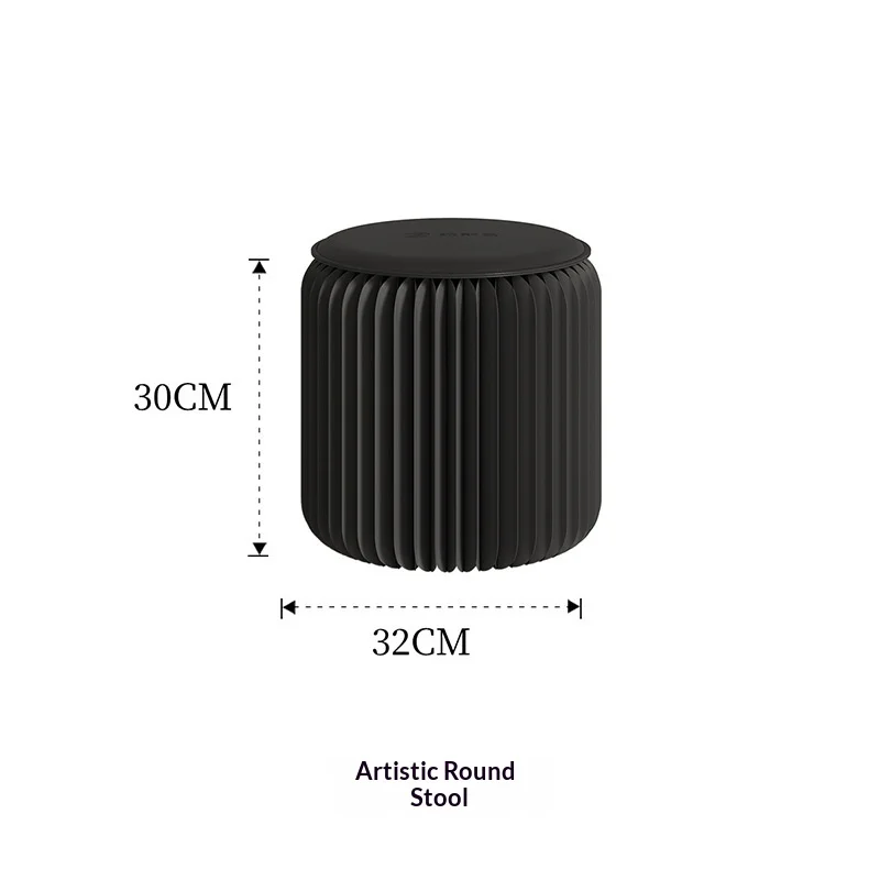 

Цилиндрический складной табурет, однотонный, складной для удобства переноски и хранения.