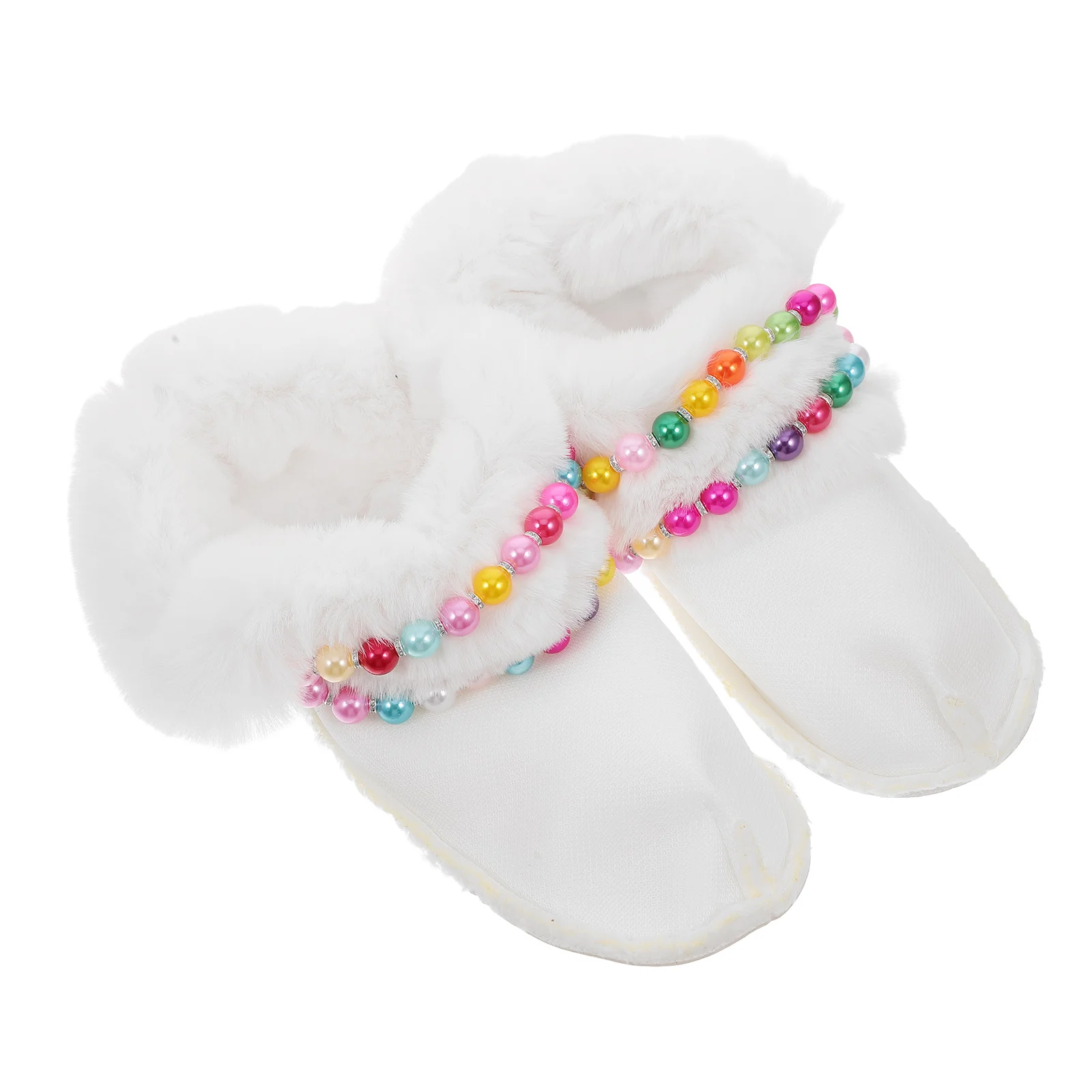 Thermal Cover Plush Shoes Liner Replacement Inner Sole Furry Liners Warm Slippers Household Insert White