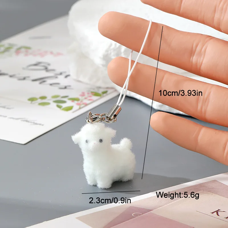 Флокированная-смола-брелки-из-альпаки-овцы-цепочка-для-мобильного-телефона-ремешок-3d-милая-мультяшная-сумка-с-животными-подвеска-автомобильный-брелок-ювелирное-изделие-подарок