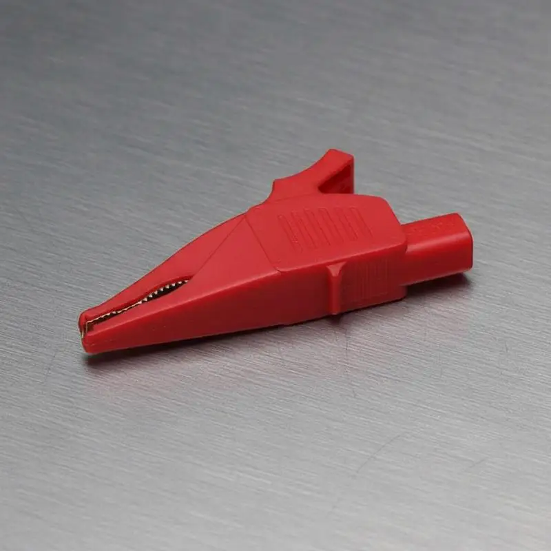 

4mm Banana Jack Crocodile Clamps Heavy Duty Insulated Alligator Test Clips Secure Connection for Repair Work