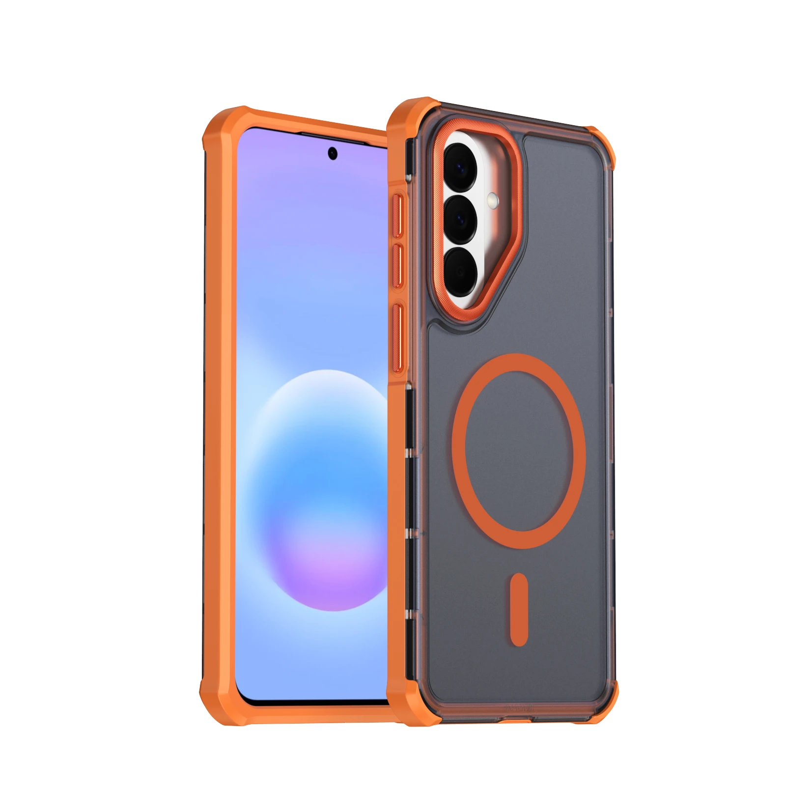 Luxury Matte Translucent Shockproof Magnetic Case for Samsung Galaxy A57 A37 A17 A07 A06 A26 A36 A56 For Magsafe Armor Cover