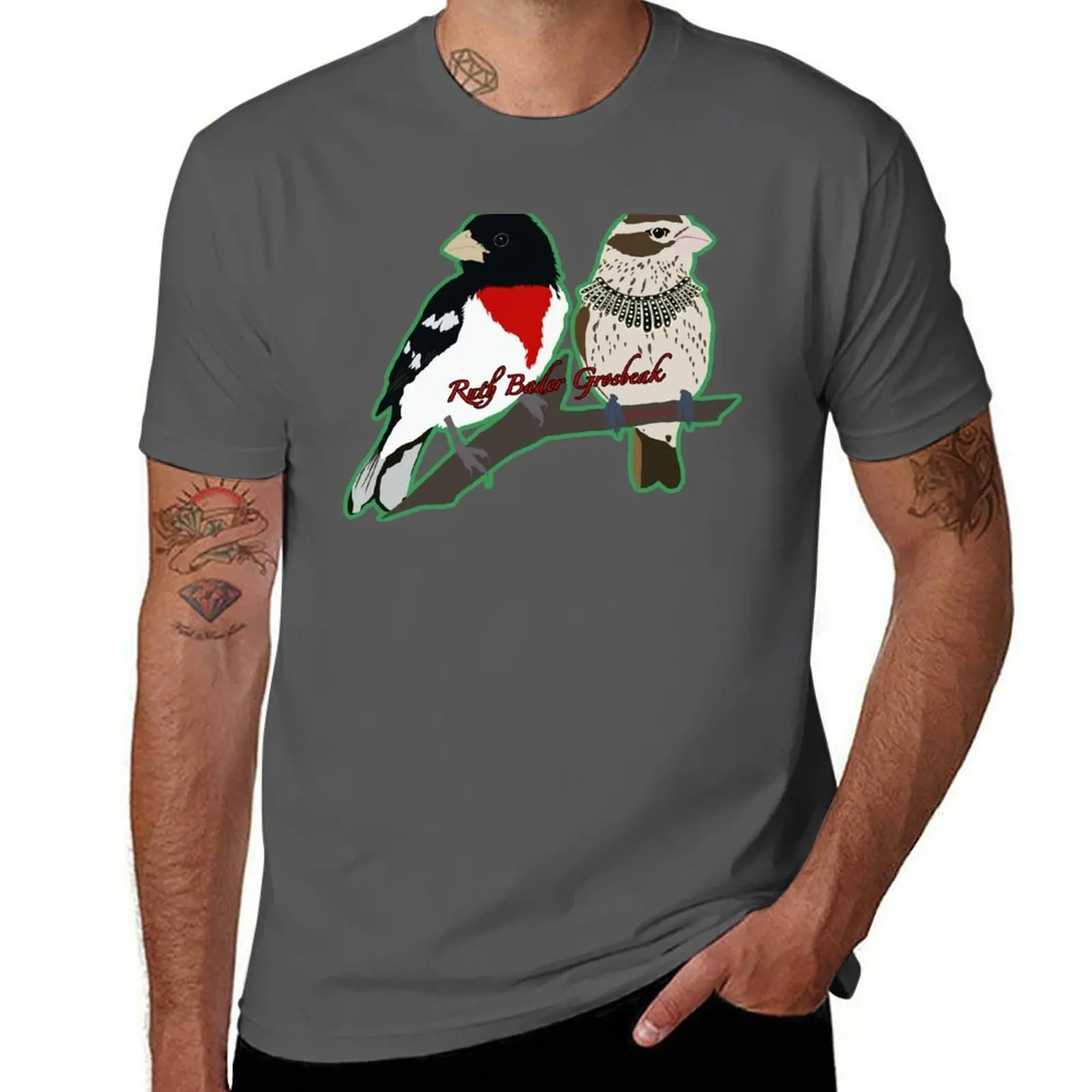 

Ruth Bader Grosbeak T-Shirt t shirts for man graphic vintage mens graphic t shirts T-Shirt