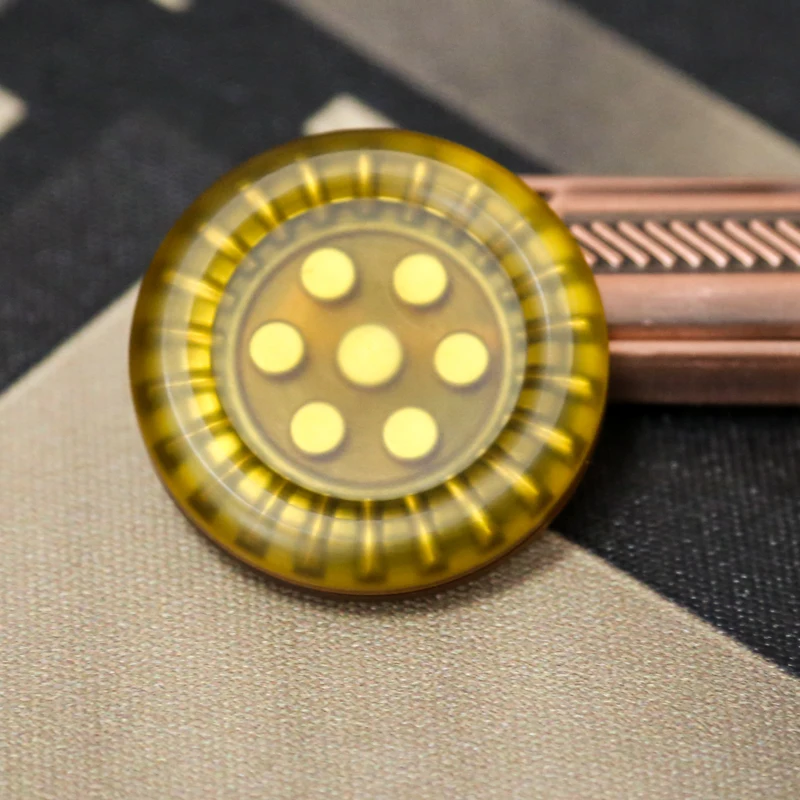 Bernstein PEI Material Fidget Slider Münze Erwachsene EDC Sensorisches Spielzeug Autismus Anti Stress Spielzeug ADHS Hand Spinner Angst Stress Relief – Detail 8