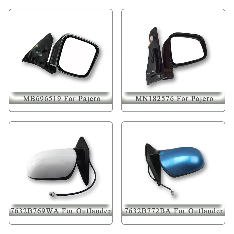 

Hot Selling Auto Part Folding Door Mirror Side Mirror for L200 Pajero Outlander Hilux Prado Navara Dmax Mirror