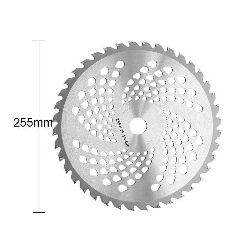 1pc 255mm 40T/60T/80T Brush Cutter Blade Lawn Mower Cutter Replacement Circular Saw Blade For Cutting Grass,Tree Trimmer Blade