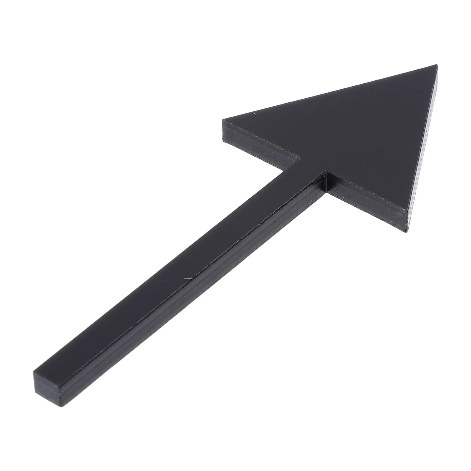 Black Acrylic 4 Inch Arrow Wall Sign 3D Self Adhesive Directional Decal for Office Warehouse Mall Navigation Guide
