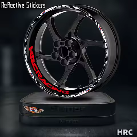 For CBR650R 600 rr CBR 600 F4 f4i CBR1000RR 250r Reflective Motorcycle Wheel Sticker 17 Inch Decals Rim Stripe Tape