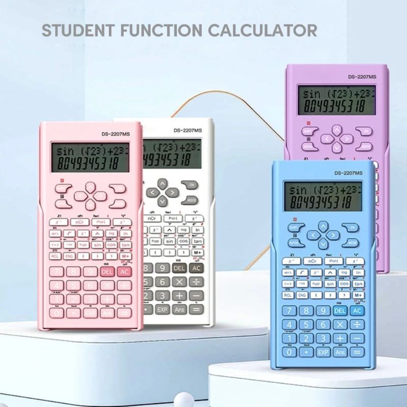 

Professional Scientific Calculator 12 Digits Widescreen Multifunctional Exam Tool Students Function Calculator