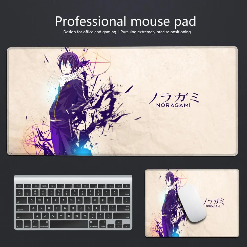 Noragami Night Fight Animation Beautiful Patterns Office Computer Desk Mat Table Big Mouse Pad Laptop Cushion Nonslip Decor