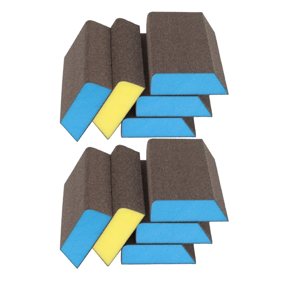 High-quality Tool Parts And Accessories 10 Pack Washable Sanding Sponges Sanding Blocks Set 80-220Grit For Woodworking Washable