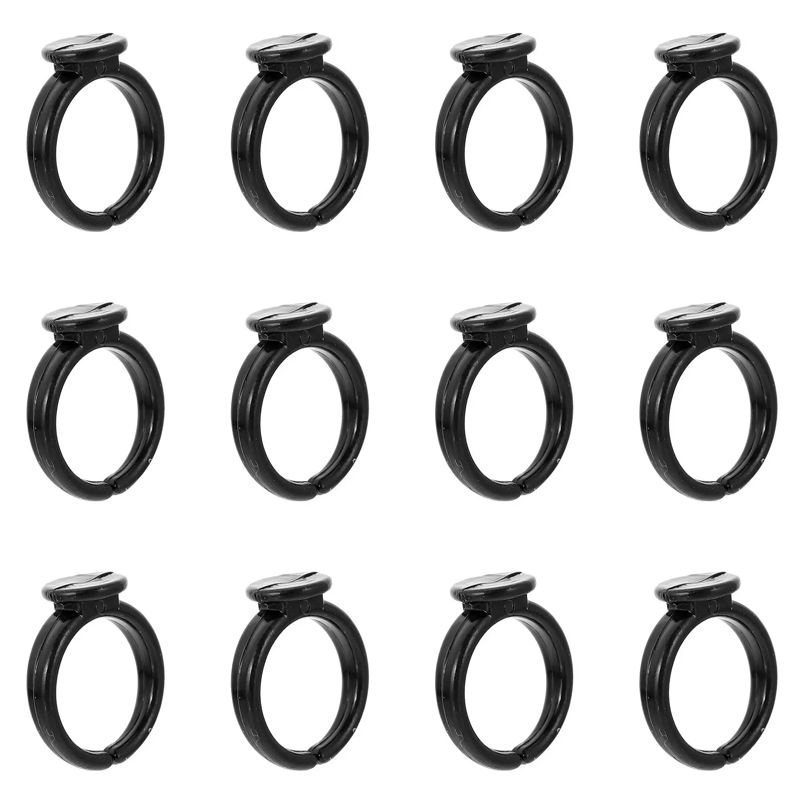 

100Pcs Plastic Rings Base Simple Round Finger Ring Blanks Essential DIY Ring Making Supplies for Adjustable Jewelry