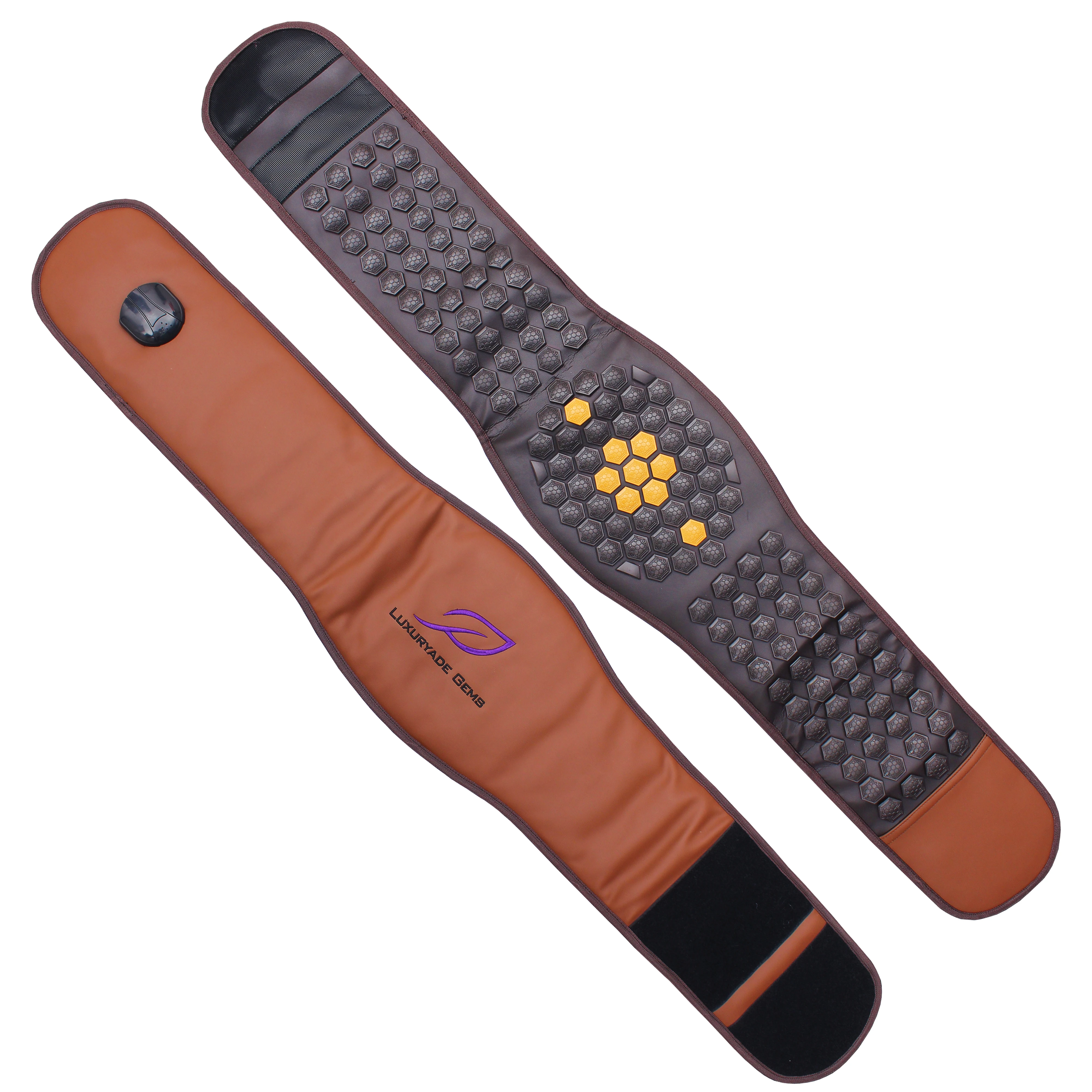 

Luxuryade T60 Far Infrared BIO Jade Pemf Belt Heating Therapy Magnetic Tourmaline Massage Heated Relax Waist Belt