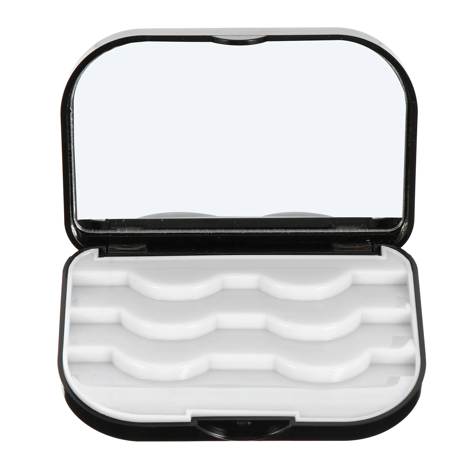 Support de boîte de rangement de cils, faux conteneur dissolvant, étui d'emballage en plastique anti-poussière crinière