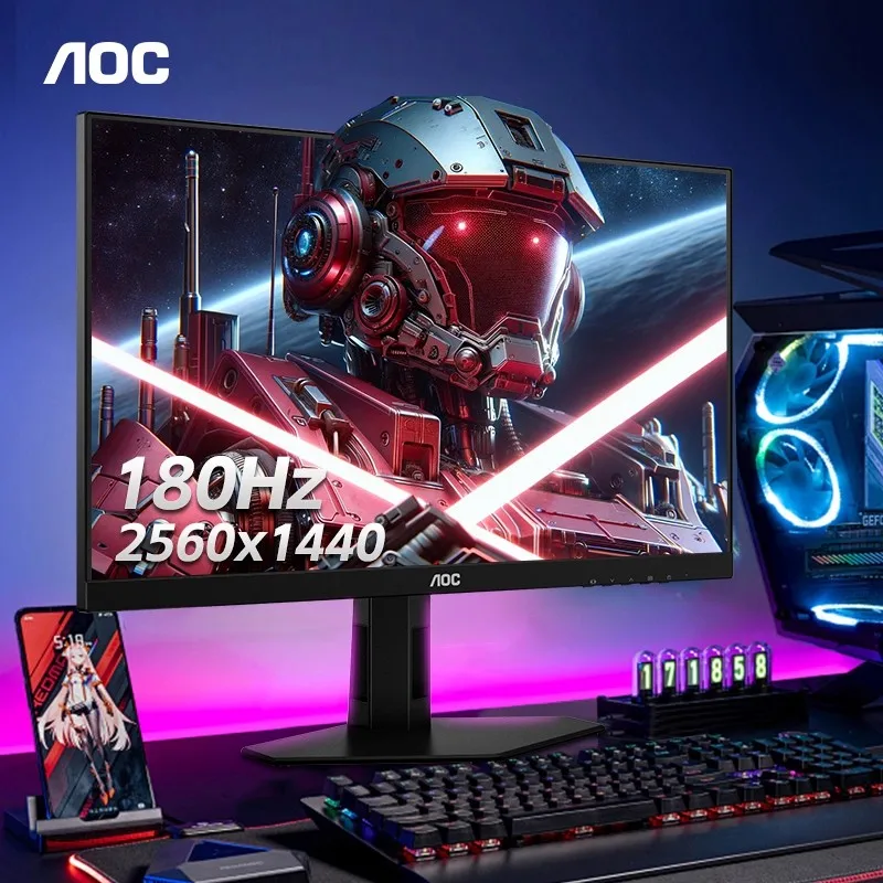 شاشة كمبيوتر للألعاب AOC مقاس 24 بوصة 2K HD 180HZ Q24G4E شاشة LCD للألعاب 144 هرتز IPS 27 #1