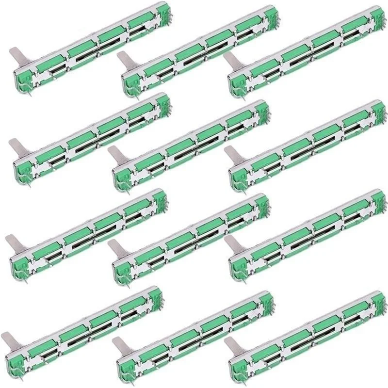 FULL-80 قطعة 75 مللي متر Behringer خلاط ترويسة B10K مزدوج مستقيم الشريحة الجهد مجموعة