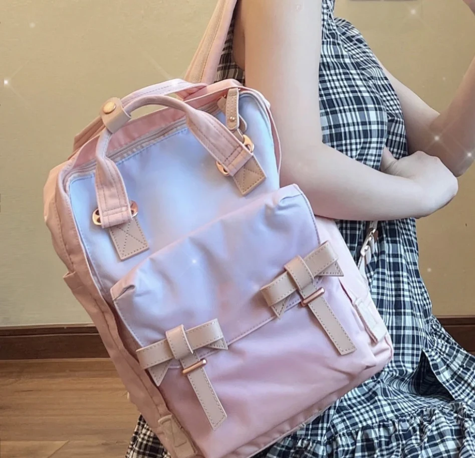 Fashion Women Backpack Waterproof Rucksack School Bags for Teenage Girl 14 Inch Laptop Backpacks High Quality Mochilas