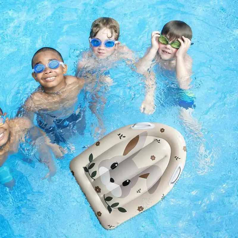 Flotadores de piscina para niños, tumbona inflable para natación, cómoda tumbona para natación al aire libre para Acción de Gracias