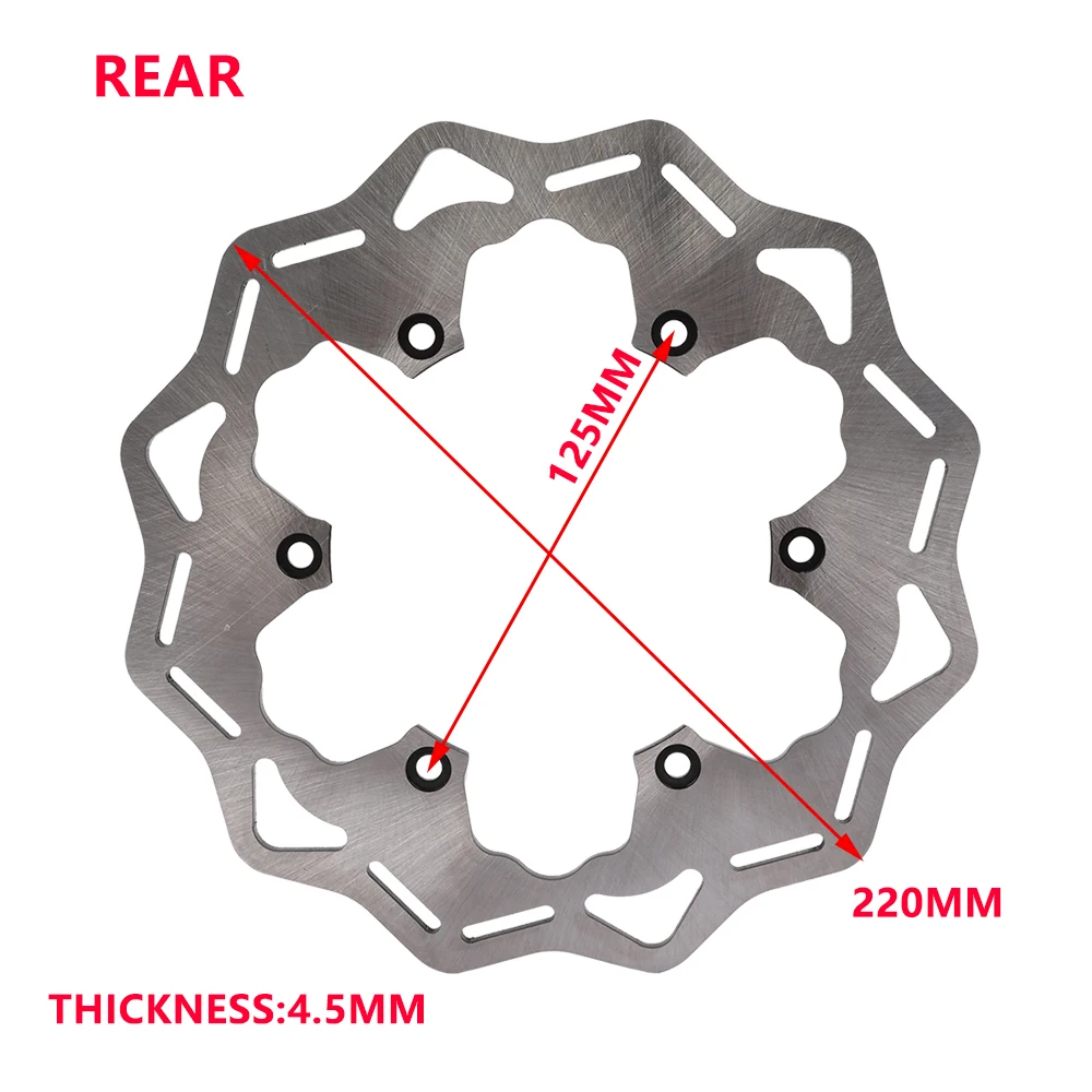 Motorcycle 260MM Front 220MM Rear BRAKE DISC Kit for KTM XC XCF XCW SX SXF EXC EXCF TPI Six Days 125 200 250 300 450 500 2024